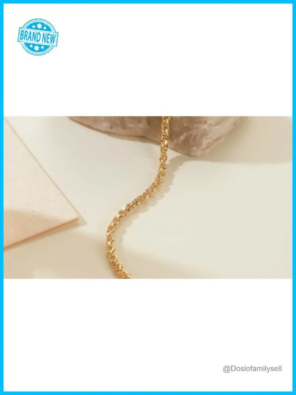 14K Gold Rope Chain Bracelet Dense Design Dainty Gold Bracelet